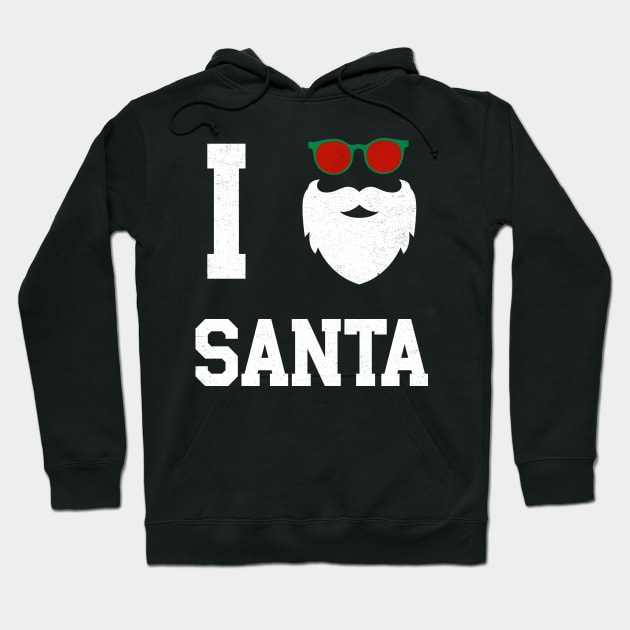 I love Santa Hoodie by MZeeDesigns